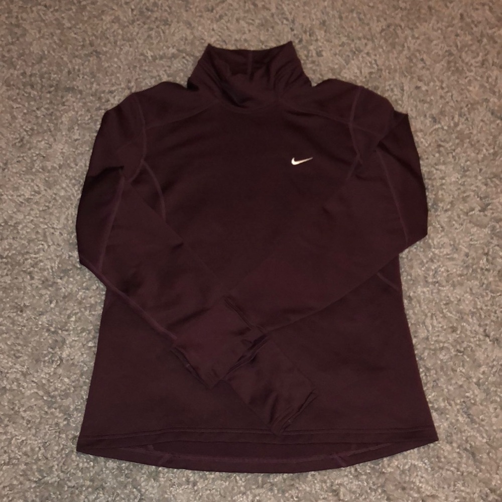 maroon nike dri fit top